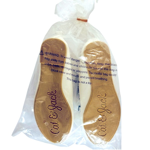 Cat & Jack “Nora” Slip-On Ballet Flats, Toddler Girls’ 10 White, NWT & BNIP - Picture 7 of 9